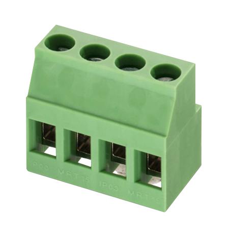 WURTH ELEKTRONIK 691244710004 Wire-To-Board Terminal Block, 5 mm, 4 Ways, 30 AWG, 12 AWG, 3.31 mm&sup2;, Screw