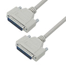 L-COM CSMN25MM-10 Computer Cable, D Subminiature Plug, 25 Way, D Subminiature Plug, 25 Way, 10 ft, 3.05 m