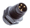 AMPHENOL LTW 8P-03PMMS-SF7001 Sensor Connector, M Series, M8, Male, 3 Positions, Solder Pin, Straight Panel Mount