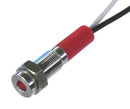 OSHINO LAMPS PL06SL023 LED Panel Mount Indicator, 520nm, 140 deg, Green, 24 V, 6 mm, 20 mA, 800 mcd, IP67
