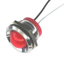 OSHINO LAMPS PL22SL113 LED Panel Mount Indicator, 625nm, 110 deg, Red, 24 V, 22 mm, 20 mA, 970 mcd, IP67