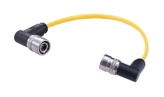 HARTING 21406262886050 CBL ASSY, 8P R/A M12 PLUG-PLUG, 16.4