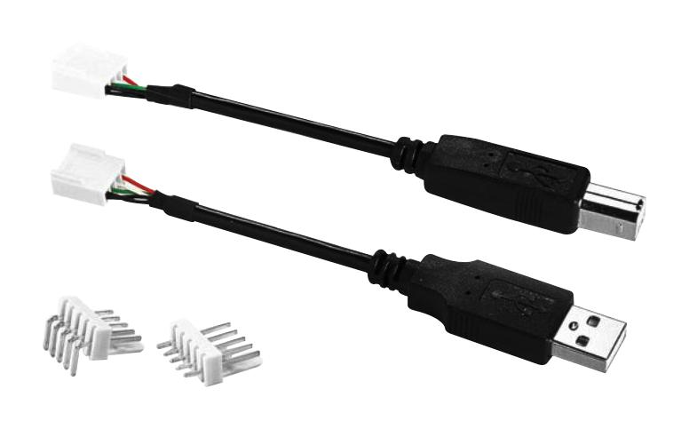 BULGIN LIMITED 100286 USB Cable, Type A Plug to Board-In Crimp Terminal, 100 mm, 3.9 ", USB 3.0