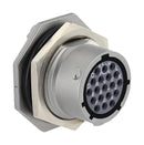 SOURIAU-SUNBANK / EATON UT0X714E19P Circular Connector, Circular Industrial, UT0X Series, Jam Nut Receptacle, 19 Contacts, Solder Pin