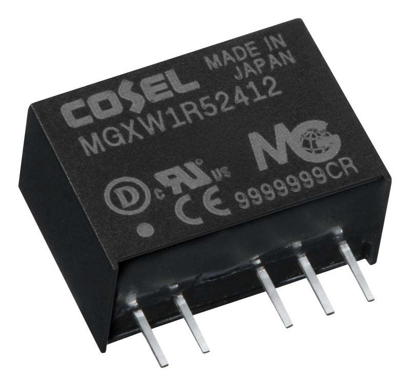COSEL MGXW1R52415 Isolated Through Hole DC/DC Converter, ITE, SIP, 10:1, 1.5 W, 2 Output, 15 V