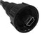 AMPHENOL LTW NUB-20AFMM-SL7A01 USB Cable, Overmolded, Mini Type B Plug to Free End, 1 m, 3.3 ft, USB 2.0, Black