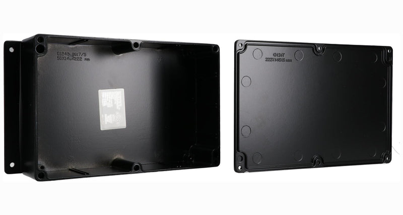 BUD INDUSTRIES AN-2807-AB ENCLOSURE, WALL MOUNT, ALUMINIUM, BLACK