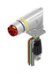 AMPHENOL CONEC 58-22024 Circular Cable Assembly, 6P+4S, Circular Receptacle to RJ45 Plug, 10 Ways, 3.3 ft, 1 m