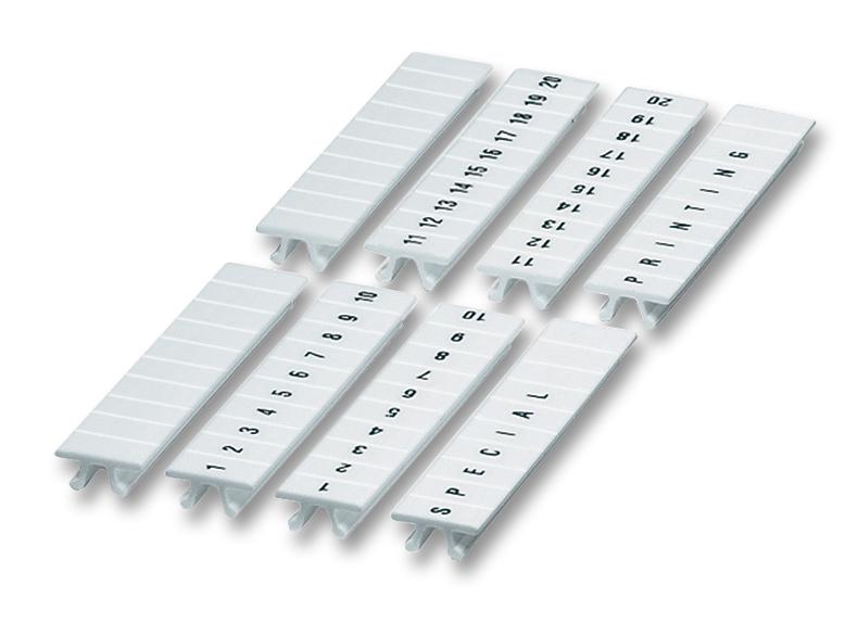 PHOENIX CONTACT 1052002 Terminal Block Marker, Terminal Block Marker, 100 Series Terminal Blocks, 8 mm GTIN UPC EAN: 4017918016302 ZB 8:UNBEDRUCKT