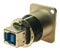 MULTICOMP PRO MP-CP30106 USB Adapter, USB Type A Receptacle, USB Type B Receptacle, USB 3.0, MP XLR FEED THROUGH USB