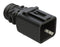 AMPHENOL SINE/TUCHEL ATBS-245-0805 BACKSHELL, RCPT CONN, 8POS, 180DEG, BLK