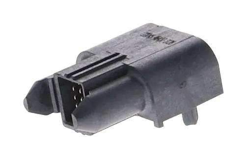 MOLEX 46437-3128 Rectangular Power Connector, R/A, 15 Contacts, Ten60 46437 Series, PCB Mount, Press Fit, 2 mm, Plug