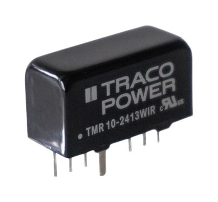 TRACO POWER TMR 10-4822WIR Isolated Through Hole DC/DC Converter, ITE & Railway, SIP, 4:1, 10 W, 2 Output, 12 V