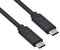ROLINE 11.02.9092 USB Cable, Type C Plug to Type C Plug, 800 mm, 31.5 ", USB 4.0, Black, E-Marked Cable