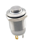 SAME SKY PBM3-M-WT3-R-SS-67 Vandal Resistant Switch, 3V LED, PBM3 Series, 12 mm, SPST-NO-DM, Off-(On), Round Raised, Natural