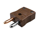 LABFACILITY IS-T-M Thermocouple Connector, Standard, Brown, Plug, Type T, IEC