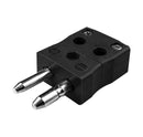 LABFACILITY AS-J-MQ Thermocouple Connector, Standard, Black, Plug, Type J, ANSI, Quick Wire
