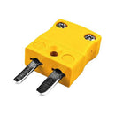 LABFACILITY JM-J-M Thermocouple Connector, Miniature, Yellow, Plug, Type J, JIS