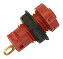 CLIFF ELECTRONIC COMPONENTS S16X/RED Banana Test Connector, Socket, Panel Mount, 30 A, 1 kV, Gold Plated Contacts, Red