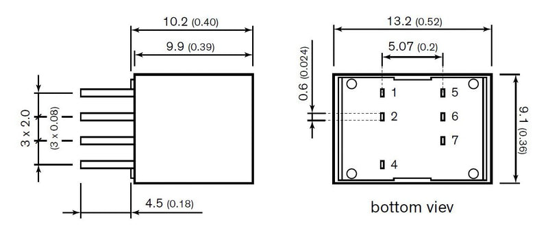 TRACO POWER TDN 5-2410WI Isolated Through Hole DC/DC Converter, ITE, DIP, 4:1, 5 W, 1 Output, 3.3 V
