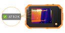 TESTO TESTO 862-2 Thermal Imager, Pocket Size, -10 °C, 550 °C, 256 x 192, 0.05 K, 56° x 42°, 200 mm