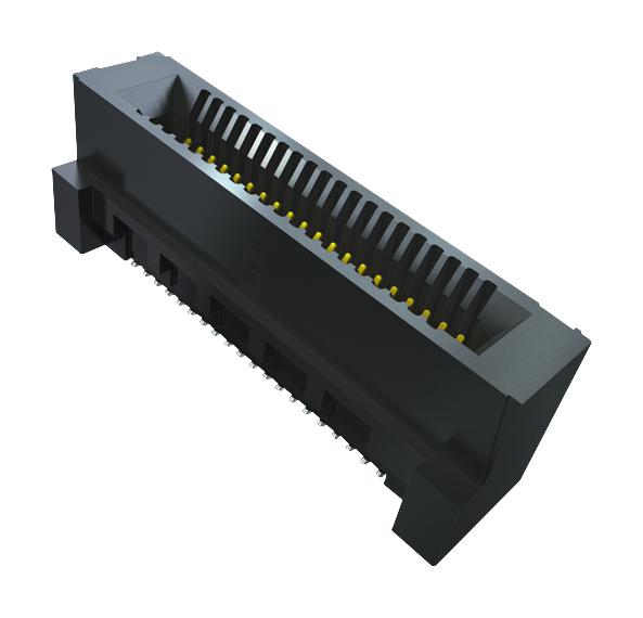 SAMTEC HSEC8-150-03-L-DV-A-WT-K-TR Card Edge Connector, Dual Side, 2.36 mm, 100 Contacts, Surface Mount, Straight, Solder