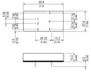 TRACO POWER TEN 15-4823WI Isolated Through Hole DC/DC Converter, ITE, DIP, 4:1, 15 W, 2 Output, 15 V