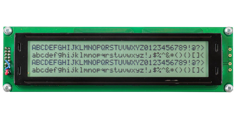 Midas Displays MC44005A6W-FPTLWI-V2 MC44005A6W-FPTLWI-V2 Alphanumeric LCD 40 x 4 Black on White 5V I2C English Japanese Transflective