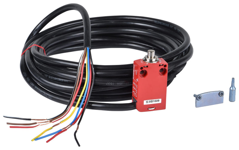 TELEMECANIQUE SENSORS XCSM4110L1 Safety Interlock Switch, Preventa XCS, DPST-NO, DPST-NC, Cable, 240 V, 1.5 A, IP66, IP67, IP68