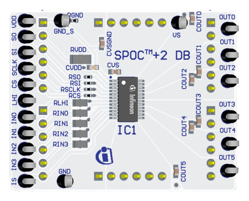 INFINEON SPOC2DBBTS712204ESPTOBO1 Daughter Board, SPOC+2 Motherboards, Power Controller SP005613421