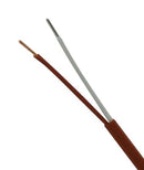 OMEGA GG-TI-30-SLE-15M Thermocouple Wire, Type T, IEC, Insulated, Solid, 15m L, 30AWG, 150&deg;C