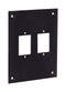 L-COM USP229B UNIV SUB-PANEL, 2P JACK, W/ 2 ECF HOLE