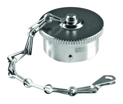 AMPHENOL SINE/TUCHEL RT618DCG Dust Cap / Cover, Nickel Plated, Chain, Dust Cap, RT360 Plug, Shell Size 18, Aluminium Alloy Body