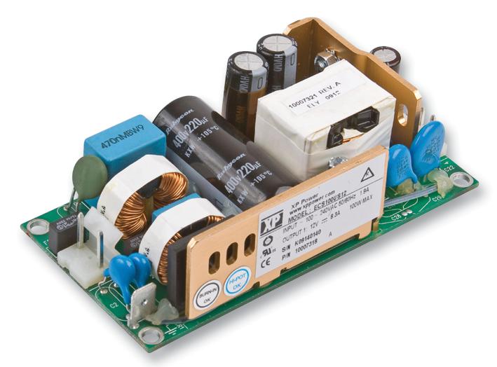 XP POWER ECS65US24 AC/DC Open Frame Power Supply (PSU), ITE & Medical, 1 Output, 65 W, 80V AC to 264V AC