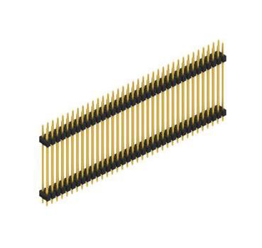 FISCHER ELEKTRONIK SL 6 285 72 G Pin Header, Board-to-Board, Wire-to-Board, 2.54 mm, 2 Rows, 72 Contacts, Through Hole Straight