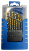 MULTICOMP PRO MP013271 Twist Drill Bit Set, HSS, Tip-Tin Coated Straight Shank, 19 Pieces of 1 mm to 10 mm