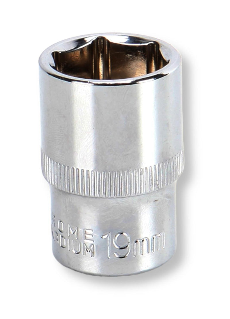 MULTICOMP PRO MP12-CRV19 Socket, Hex, 19mm, 1/2" Drive Size, Chrome Vanadium, DIN3120