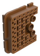 AMPHENOL SINE/TUCHEL AWB-51SDR WEDGELOCK, RIGHT, 51 POS, BROWN