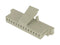 SAMTEC ISS1-14-L Connector Housing, w/Latch, White Nylon, 1Row, MicroMate ISS1 Series, Receptacle, 14 Ways, 2.54 mm