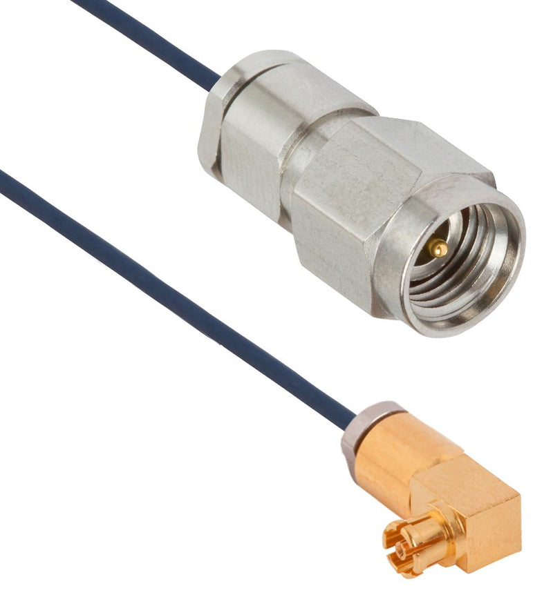 Amphenol SV Microwave 7032-9436 7032-9436 Cble Assy Smpm R/A JACK-2.92MM Plug 6"