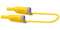 MULTICOMP PRO MP771086 Banana Test Lead, 4mm Banana Plug, Stackable, 4mm Stackable Banana Plug, 2.32 ", 59 mm, Yellow