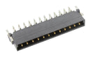 HARTING 15550122601000 Pin Header, Board-to-Board, 2.54 mm, 1 Rows, 12 Contacts, Surface Mount Right Angle