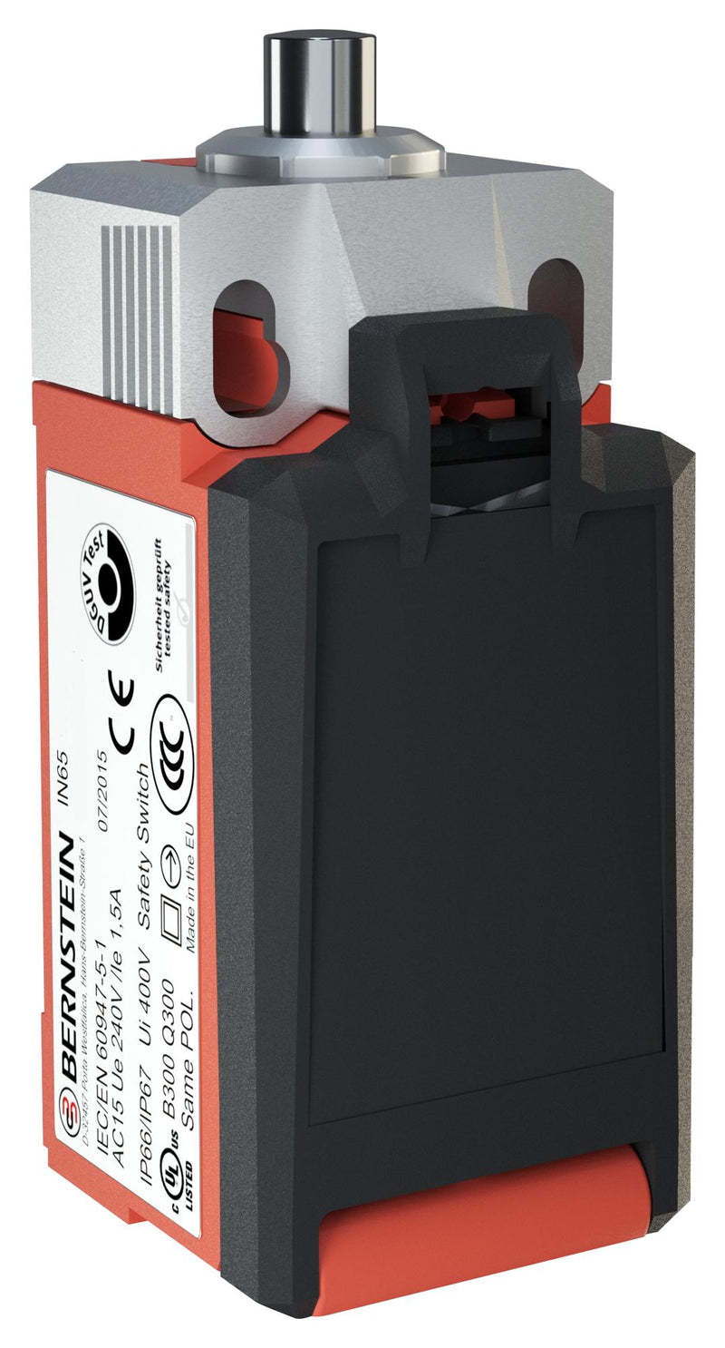BERNSTEIN IN65-A2Z SM Limit Switch, Plunger, DPST-NC, 3 A, 240 V, 10 N, IN65