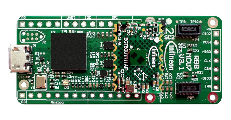 INFINEON DEMOBGT60UTR11AIPTOBO1 Demonstration Board, BGT60UTR11AIP, Radar Sensor SP005745304