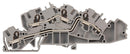 WAGO 2005-7642 DIN Rail Mount Terminal Block, 4 Ways, 20 AWG, 10 AWG, 4 mm&sup2;, Push In, 32 A