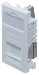 TUK SGJKKDWH Faceplate, Cat6A Outlet, TUK Euro Faceplates, 1, ABS (Acrylonitrile Butadiene Styrene) Body GTIN UPC EAN: 5055386510969