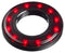 APEM QH22028RC LED Panel Mount Indicator, Red, 24 VDC, 22 mm, 20 mA, 120 mcd, IP67