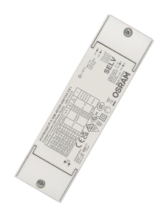 OSRAM IT-DIM-40/220-240/1A0-CS-I LED Driver, LED Lighting, 44.1 W, 42 V, 1.05 A, Constant Current, 198 V