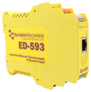 Brainboxes ED-593 ED-593 Ethernet Module to 8 Thermocouple 2.5 W Type B E J K N R S T Screw