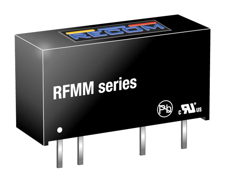 Recom Power RFMM-0505S RFMM-0505S Isolated Through Hole DC/DC Converter ITE 1:1 1 W Output 5 V 200 mA
